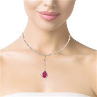 Necklace Ultima Edizione Woman Collana tennis in Silver Smeraldo CAO2606 - CAO2606